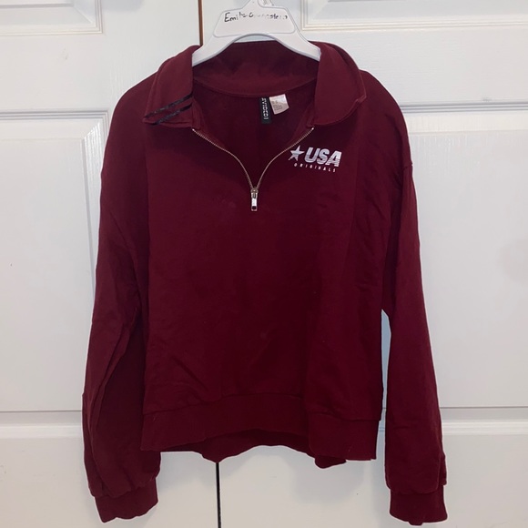 Brand new H&M USA original quarter zip sweater - Picture 2 of 3